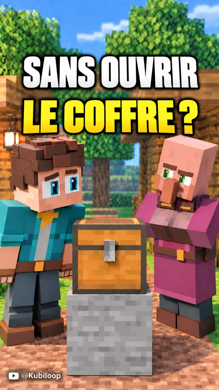 Récupérer le diamant sans ouvrir le coffre ? | Minecraft