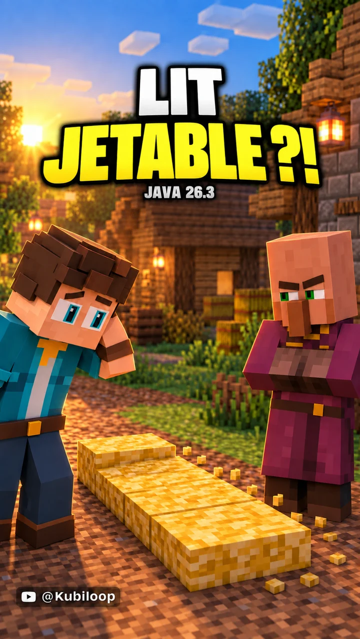 Lit de paille : dors sans changer ton spawn ! | Minecraft 26.3